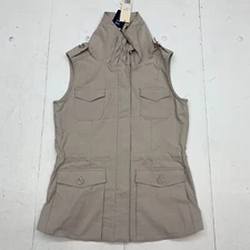 Robert kitchen womens full zip stone vest size small