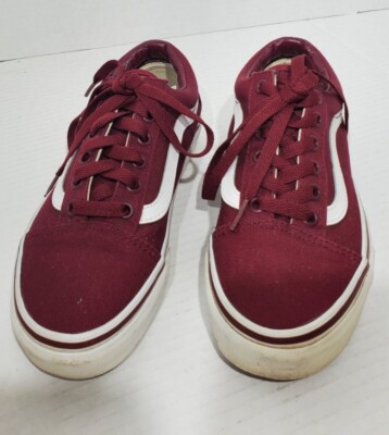 VANS Old Skool Stacked Maroon Skate Shoes 721278 Men Sz