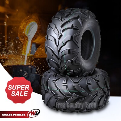 Set Of 2 ATV Mud Tires 22x10-9 (6PR) - Fits Honda Recon 250, Suzuki Ozark 250 & More