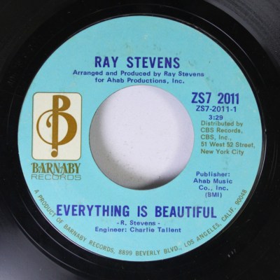 Country 45 Ray Stevens - Everything Is Beautiful/A Brighter Day On Barnaby Rec