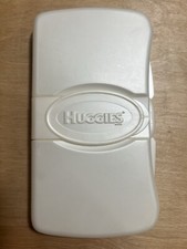 Huggies Vntg White Baby White Baby Wipes Travel Case Diaper Bag Container EMPTY