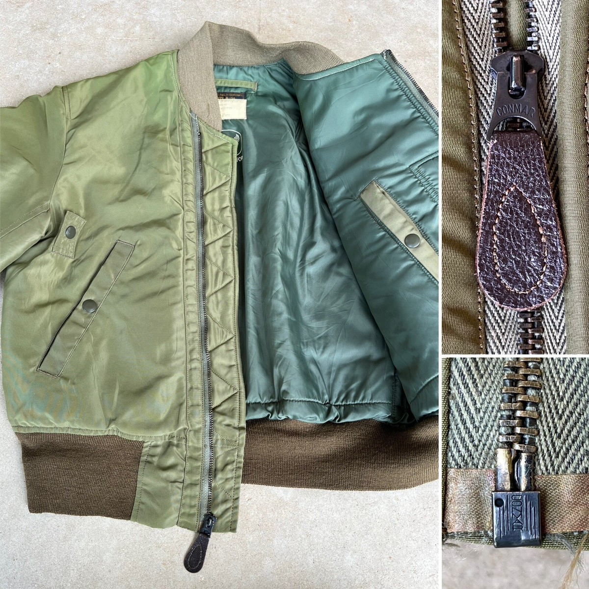 Buzz Rickson USAF OD Nylon B-15B Modified Flight Jacket 50s Buzz Rickson USAF OD Nylon B-15B Modified Flight Jacket 50s