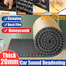 UK 2M Sound Deadening Roll Car Van Insulation 20mm Thick Closed Cell Foam Camper