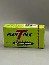 Wrigley's Doublemint Chewing Gum PlenTpak Plen T Pak 17 Sticks VINTAGE OLD STOCK