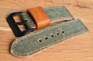 panerai canvas strap 24mm