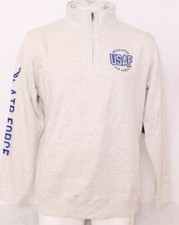 NEW US United States Air Force USAF Premium 1/4 Zip Pullover Sweatshirt Men's L