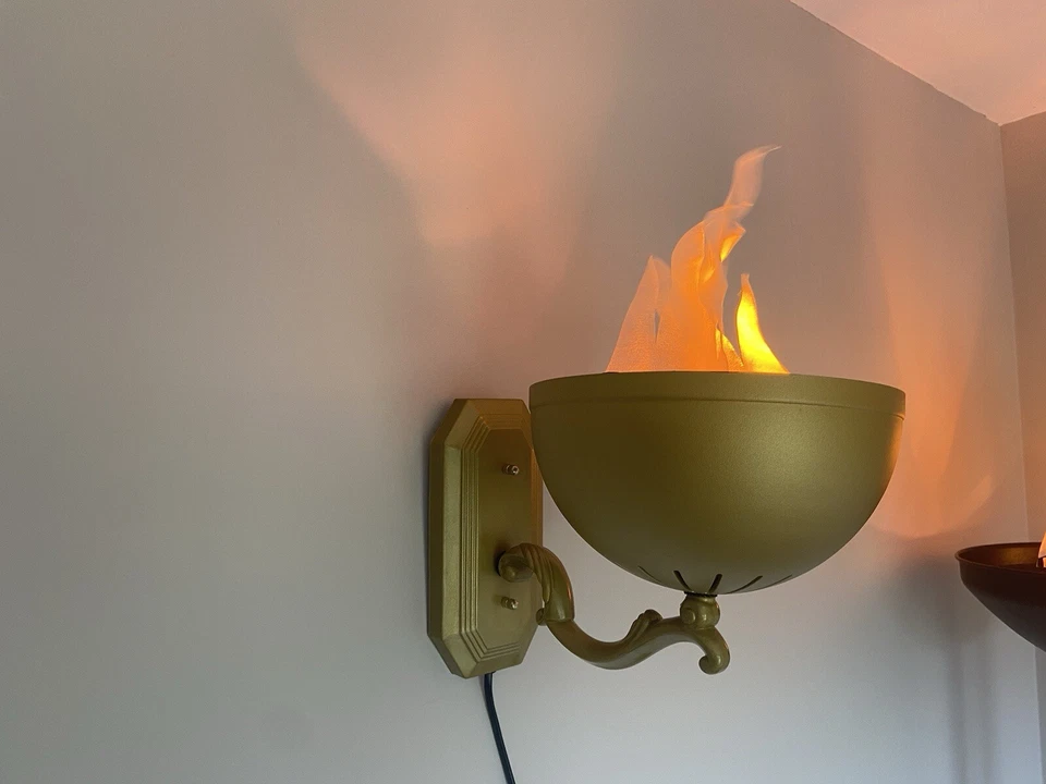 Lámpara de Pared Efecto Llama Decoración Halloween Foto 3 de 4