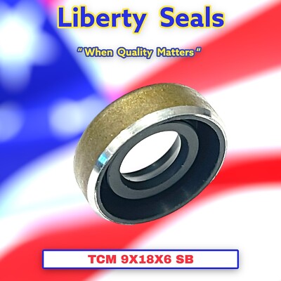 Rotary Shaft Seal  TCM 9X18X6SB-BX   BY LIBERTY SEALS. 75019220