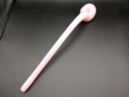 11" Pink Glass Tobacco Gandalf Pipe Tobacco Hand Pipe - Picture 3 of 7