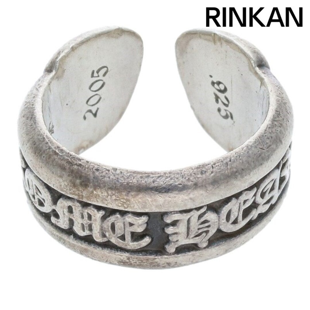 Chrome Hearts SM SCROLL LABEL Small Silver Ring Mens Size 7.5 Used f4ddfbce8ba76