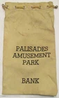 Palisades Amusement Park Bank Money Bag Palisades Park New Jersey