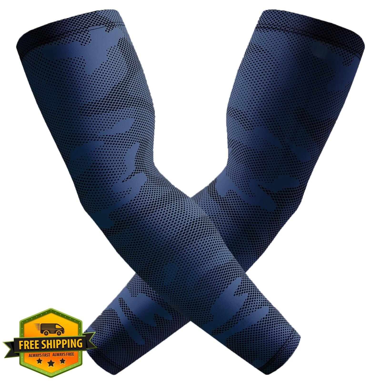 Hidizat Camo Navy Arm Sleeves Large