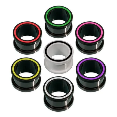 Silikon Flesh Tunnel Ohr Plug Double Flared weich flexibel Dehner 4-22mm - Bild 1 von 4