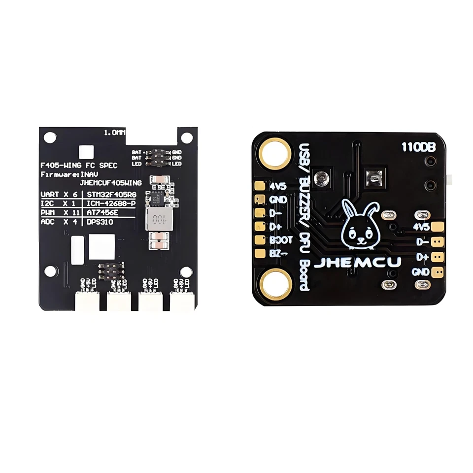 Контроллер полета крыла JHEMCU F405 встроенный барометр OSD BEC для радиоуправляемого дрона FPV - Изображение 4 из 4