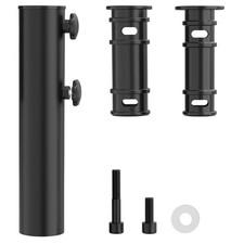 Universal Umbrella Pole Mount Replacement, Stainless Steel Black