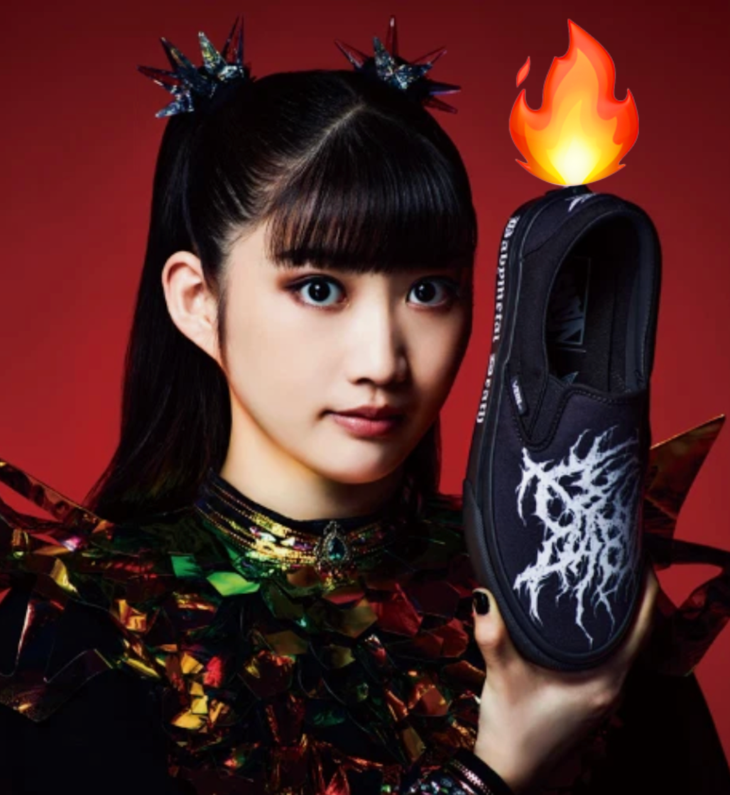 VANS × BABYMETAL】Classic Slip-On – Black/White – Japan Exclusive