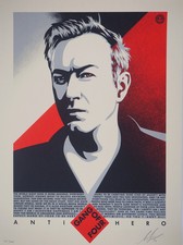 Shepard FAIREY (OBEY): Andy Gill, Anti Hero - Original Signed Lithograph