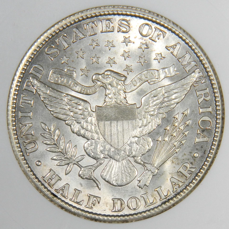 1909 BARBER HALF DOLLAR ~ ANACS MS61 ~ **UNDERGRADED GEM?!** - Image 3 of 4