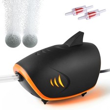 HITOP 4W 110GPH Powerful Aquarium Air Pump, Quiet 2-outlets Aquarium Aerator