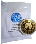 Hayleybug Mint 1oz Blue Dragon 24k Gold Enhanced .999 Silver Round Mintage 3/5