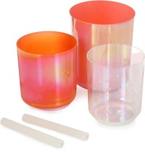 Meinl Sonic Energy 3-piece Essence Crystal Singing Bowl Set - E4/C4/G3