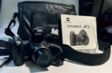 Minolta Dimage Z5 12X Optical Zoom VINTAGE  Digital Camera Tested w/bag & manual