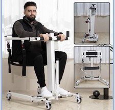 Foldable Electric Patient Lift Transfer Chair Wheelchair 280Lb-open box 80%new