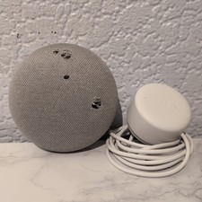 Google Nest Home H0A Mini 1. Generation Gen Smart Lautsprecher Grau & Netzteil