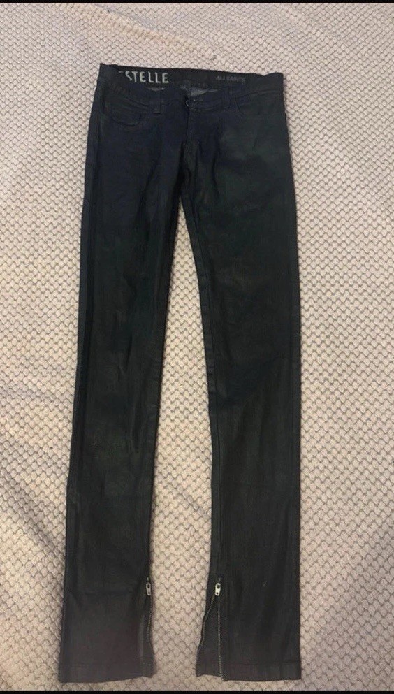 All Saints Low Rise Jeans With Zipper At The Bottom