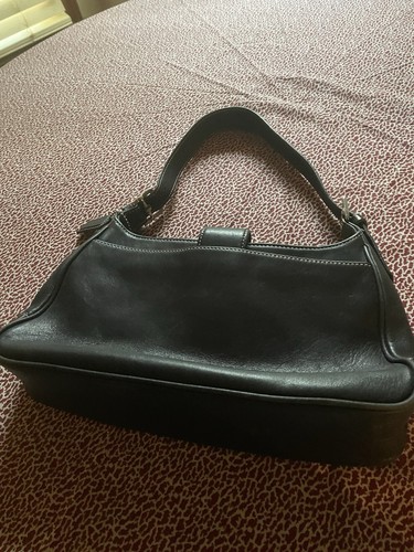 Vintage COACH #7789 Black Smooth Leather Hampton Legacy Hobo Purse - Picture 16 of 23