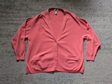 Vintage Saks Fifth Avenue Women's Cardigan Pink - Sz Large Made In USA READ 