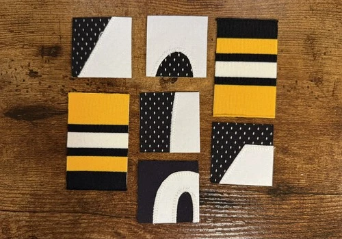 Lot of Hines Ward Steelers Game Used Worn Patches Swatches NFL NO COA CARDS