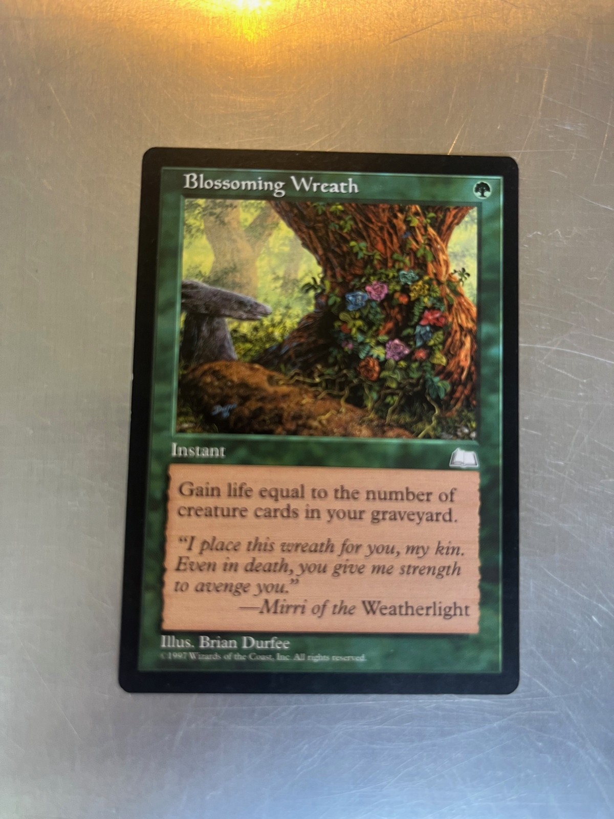 Blossoming Wreath Weatherlight Magic Cards LP Condition, COMBINED SHIPPING