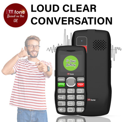TTfone TT890 4G Easy Großtasten Notfall Handy Senioren PAYG GiffGaff SIM