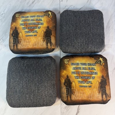 TCL Pro 2026 Prayer Sinner Cornhole  - Set of 4 ( Orange , Black )