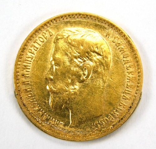 Antique Imperial Russian Nicholas II 5 Rouble Ruble Gold Coin D | eBay