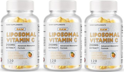 Liposomal Vitamin C 2100mg  360 Softgels High Absorption Ascorbic Supplements US