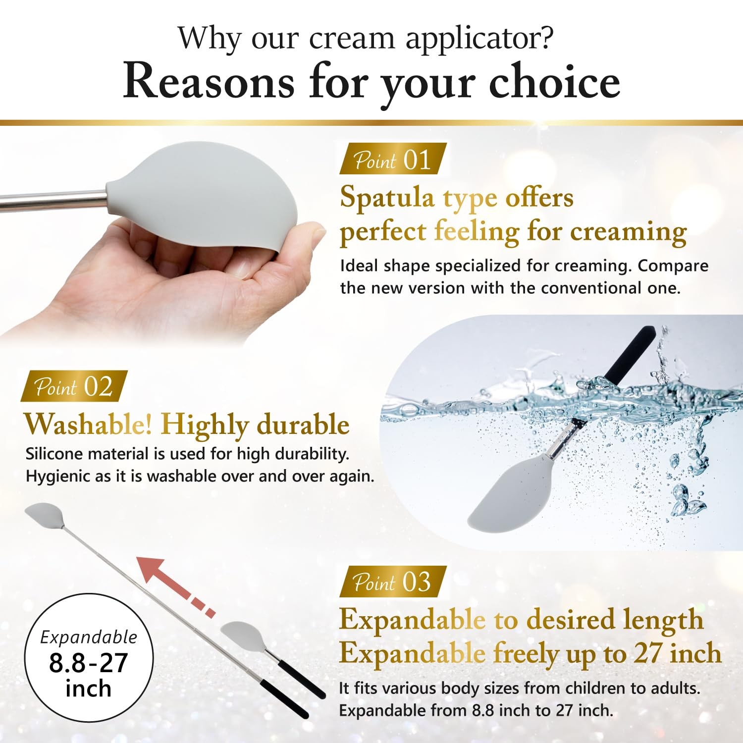 FieldSora Lotion Applicator for Back 23-69 cm, Accurate Application | eBay