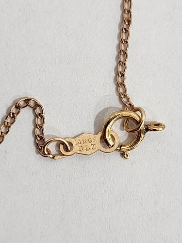 Collar Colgante Medalla Santa Victoria Pray for Us Cadena 18" Lleno de Oro 12K y 14K - Imagen 7 de 7