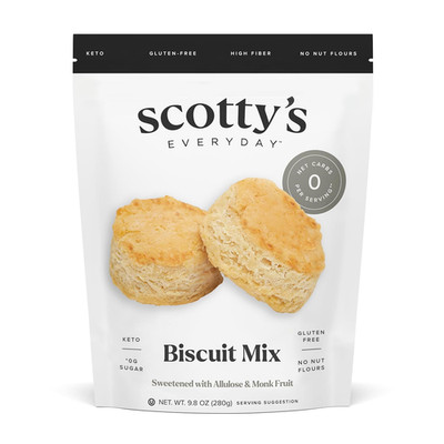 - Keto Biscuit Zero Carb Mix - 0G Net Carbs, 0G Added Sugar, Gluten-Free, High F