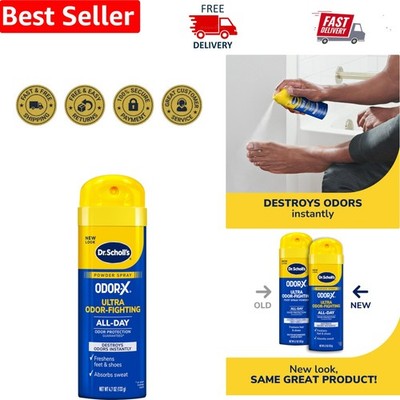 Dye-Free Dr. Scholl's Odor-X Spray Powder - Odor Control for Active Lifestyles