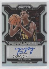 2022-23 Panini Prizm Draft Picks College Penmanship Silver Kris Murray Auto 0c6