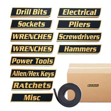 Magnetic Tool Box Labels Drawer Organize Tags with Magnet Stickers Toolbox Magne