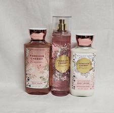 Bath and Body Works Forever Cherry Blossom Mist, Lotion, Wash-3 NEW