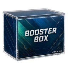 Acrylic Booster Box Display Case , 5mm Ultra-Clear UV Protection Protector wi...