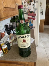 Jameson Irish Whiskey 4.5 L Huge  Bottle Gold Cap Refill for Mancave Bottle Only
