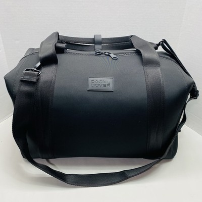 Dagne Dover Landon Black Neoprene Caryall Bag Travel Carryon Overnight Sz Large