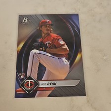 Bowman Platinum Joe Ryan #70 Minnesota Twins Rookie MLB Baseball Card 2022. rookie card picture