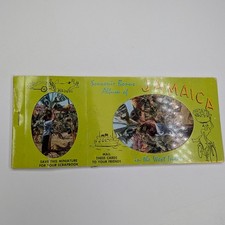 c1950s Jamaica West Indies Souvenir Postcard Album View Booklet Caribbean Map 2E