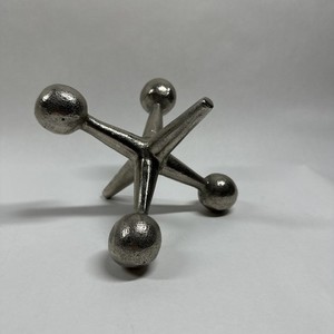 Solid Metal Decorative Jack Bookend Door Stop 7 1/4" x 6" Made In India 